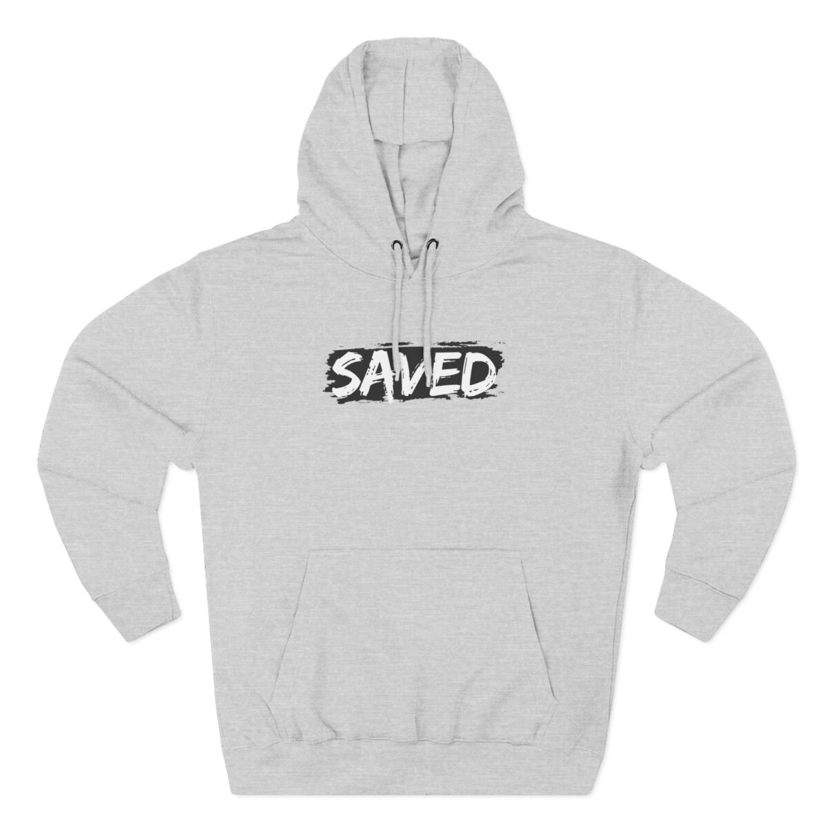 Saved Hoodie with inspirational Christian message about salvation