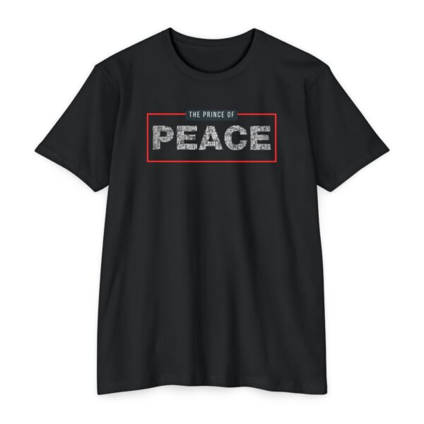 Prince of Peace Tee with Christian faith message inspired by Isaiah 9:6