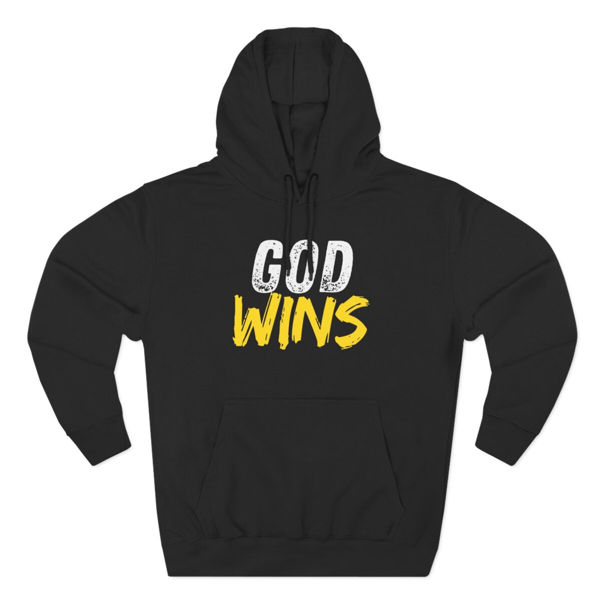 God Wins Hoodie with Christian message proclaiming God’s victory