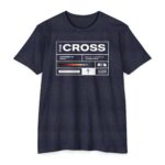 The Cross Tee showing the meaning and coordinates of the cross Jesus died on
