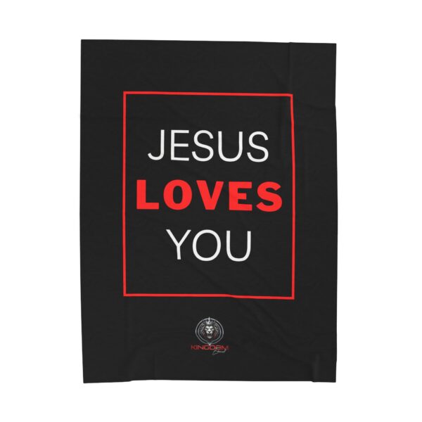 Jesus Loves You Plush Blanket